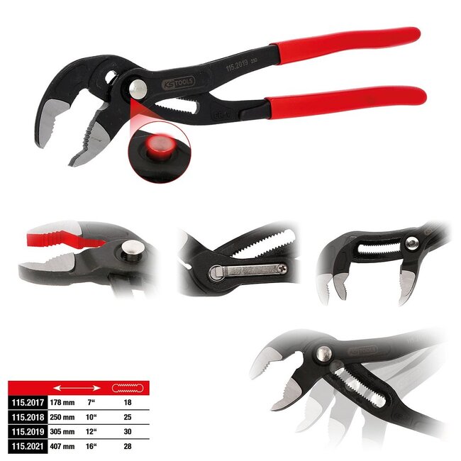 KS Tools Wasserpumpenzange, 250 mm - 115.2018