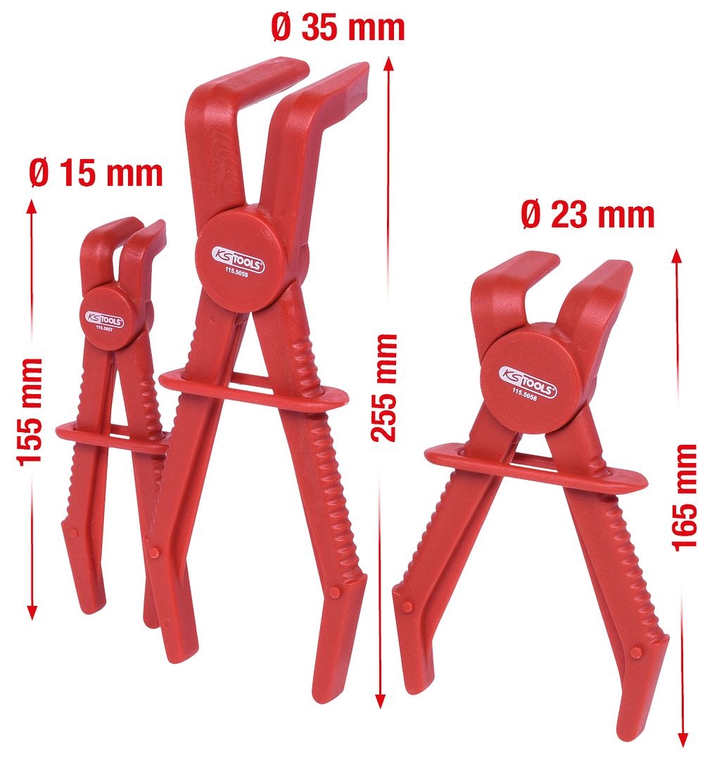 KS Tools Afklemtangenset 90° 3 - delig - 115.5055, foto 2 van 5