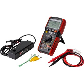 KS Tools Digitale multimeter incl. testpennen met geïntegreerde slagbescherming