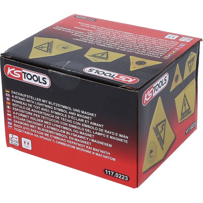 KS Tools A-stand with lightning symbol and magnet - 117.0223