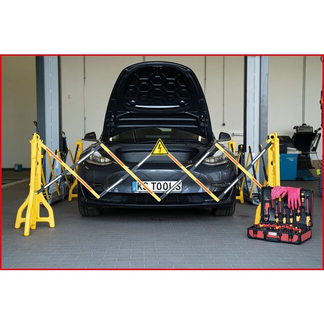 KS Tools Schaarbarrière van kunststof - 240 - 2500 mm - 2 - delig - 117.1545