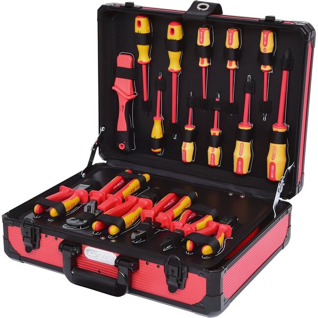 KS Tools Isolierter Werkzeug-Satz für Hybrid- und Elektrofahrzeuge, 43-tlg - 117.1890