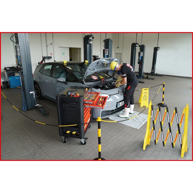 KS Tools PERFORMANCEplus gereedschapwagen e10 met 164 geïsoleerde gereedschappen voor hybride- en elektrische voertuigen - 117.6155