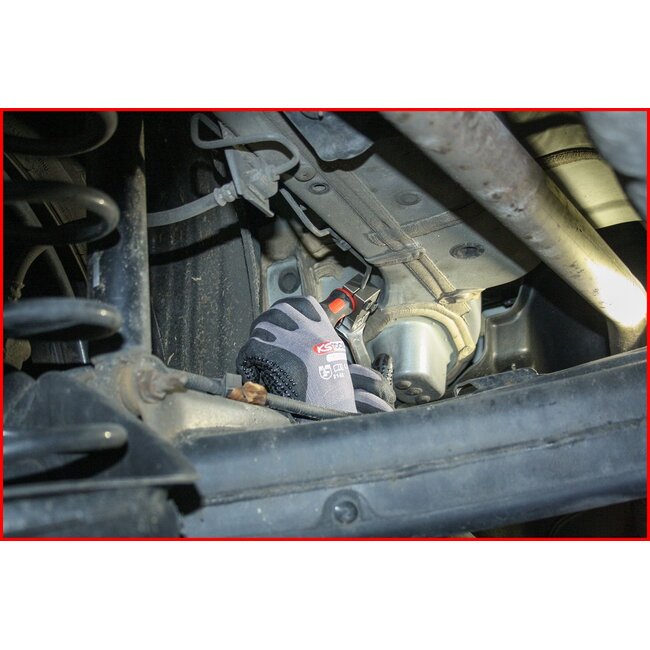 KS Tools FLAREFIXeco 4,75 mm Universal-Bremsleitungs-Bördelgerät-Satz, 4-tlg - 122.1215