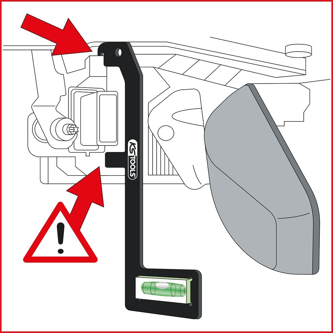 KS Tools Afstelgereedschap voor parkeerhulpcamera voor Volvo - 140.2153, foto 5 van 6