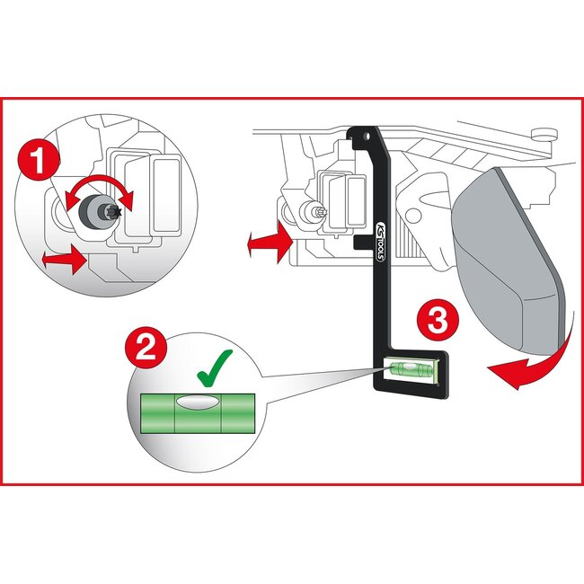 KS Tools Outil de réglage de la caméra d'assistance au stationnement pour Volvo - 140.2153