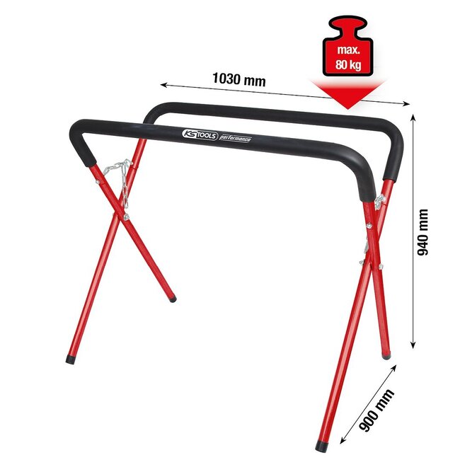 KS Tools performance Table de dépose universelle, 1030 mm - 140.2226