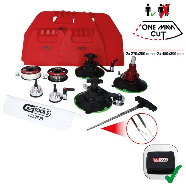 KS Tools Universeel raamuitsnijgereedschapset - 13dlg - 140.2630