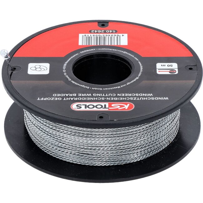 KS Tools Windshield cutting wire braided, 50 m - 140.2642