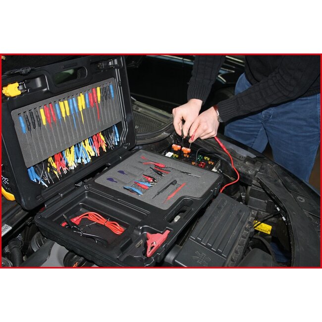 KS Tools 12/24V Master diagnostic test and measurement lead set, 92 pcs - 150.0950