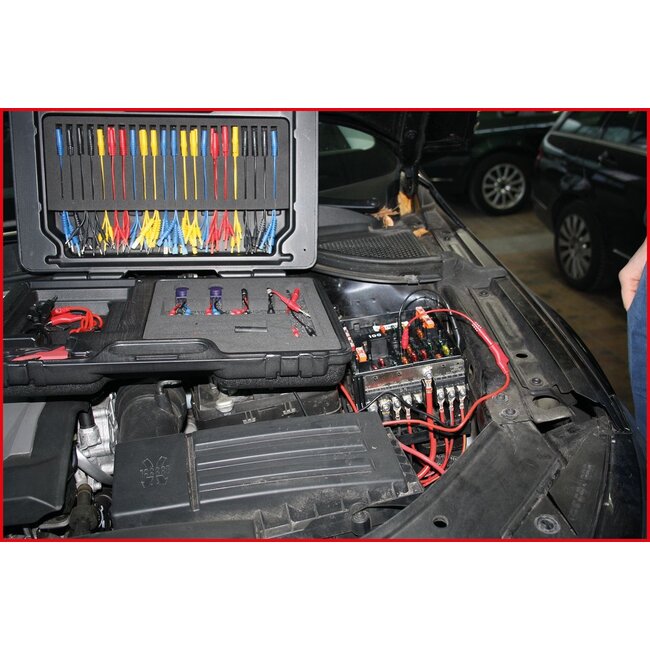 KS Tools 12/24V Master Diagnose Prüf- und Mess-Kabel-Satz, 92-tlg - 150.0950