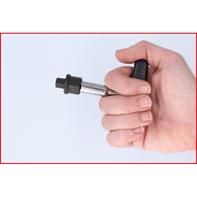 KS Tools speciale 3/8" olieverversingsprofielset voor kunststof olieaftappluggen - 9 - delig - 150.1040