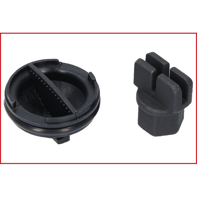 KS Tools 3/8" Öldienst-Spezialprofil-Satz für Kunststoff-Ölablassschrauben, 9-tlg - 150.1040