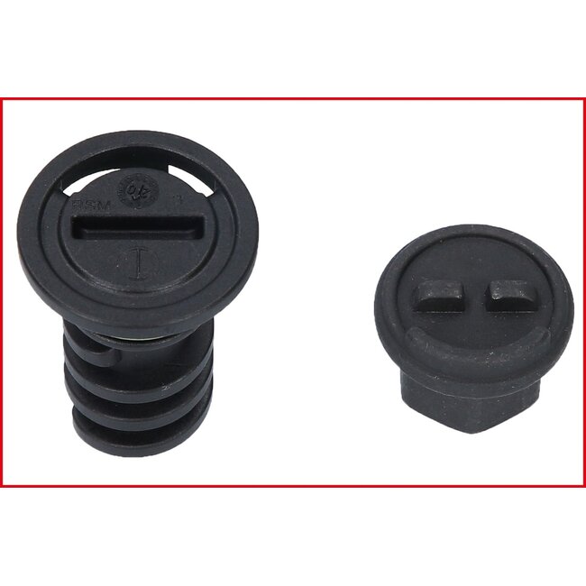 KS Tools 3/8" Öldienst-Spezialprofil-Satz für Kunststoff-Ölablassschrauben, 9-tlg - 150.1040