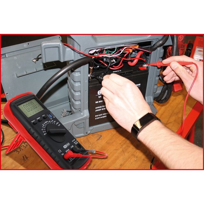 KS Tools digitale multimeter inclusief testpennen en krokodillenklemmen - 150.1480