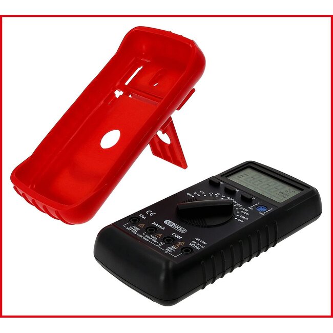 KS Tools Digital Multimeter inkl. Prüfspitzen und Krokodilklemmen - 150.1480