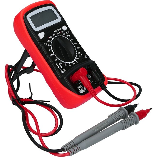 KS Tools Digitale multimeter incl. testpennen - 150.1495