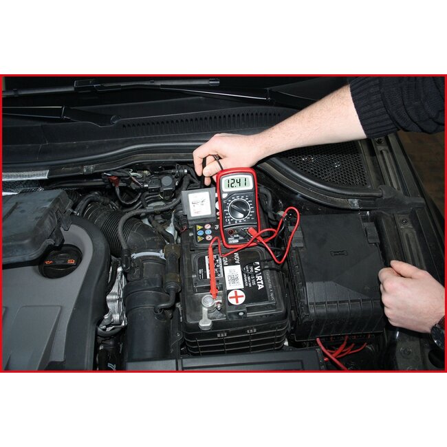 KS Tools Digital Multimeter incl. test probes - 150.1495