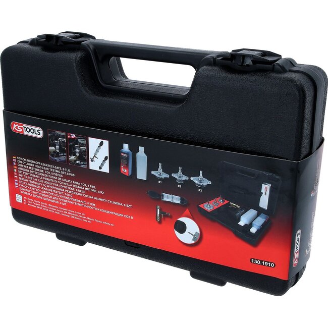 KS Tools CO²-leak test set, 8 pcs - 150.1910