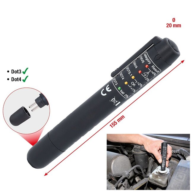 KS Tools Brake fluid tester for DOT and ENV - 150.1969