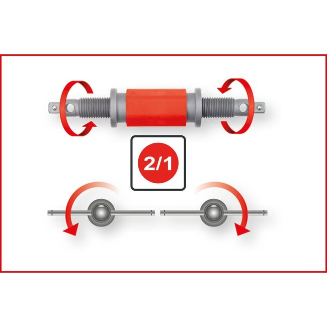 KS Tools Universal Bremskolben-Rückstell-Werkzeug-Satz, 8-tlg - 150.2440