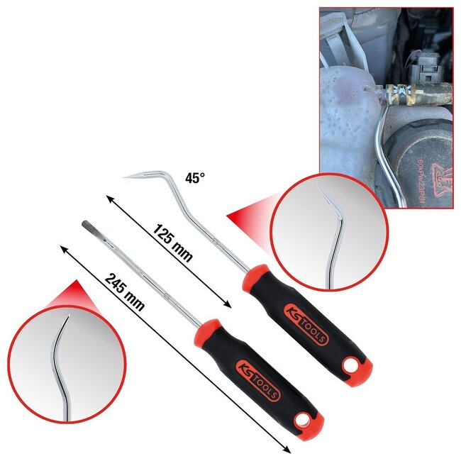 KS Tools Jeu d’outils pour détacher les tuyaux, 2 pcs - 150.2465