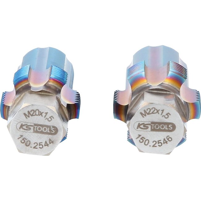 KS Tools Tap set with guide bolt for sensors, 2 pcs - 150.2540