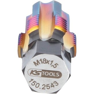 KS Tools Schroefdraadtap met geleidepen voor lambdasonden - M18 x 1,5