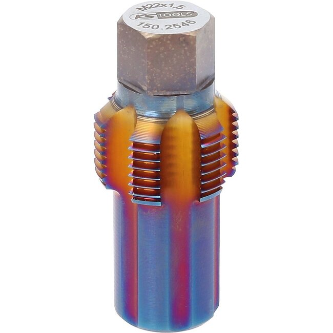KS Tools Taraud avec boulon de guidage pour capteurs de filtres à particules, M22x1,5 - 150.2546