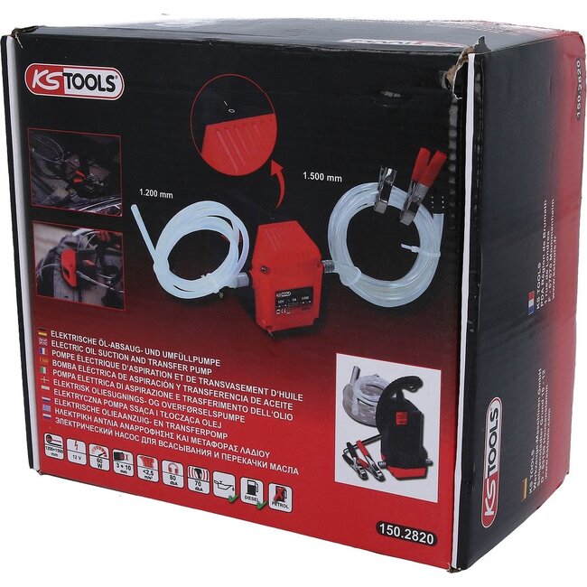 KS Tools Elektrische olieaanzuig- en transferpomp - 150.2820