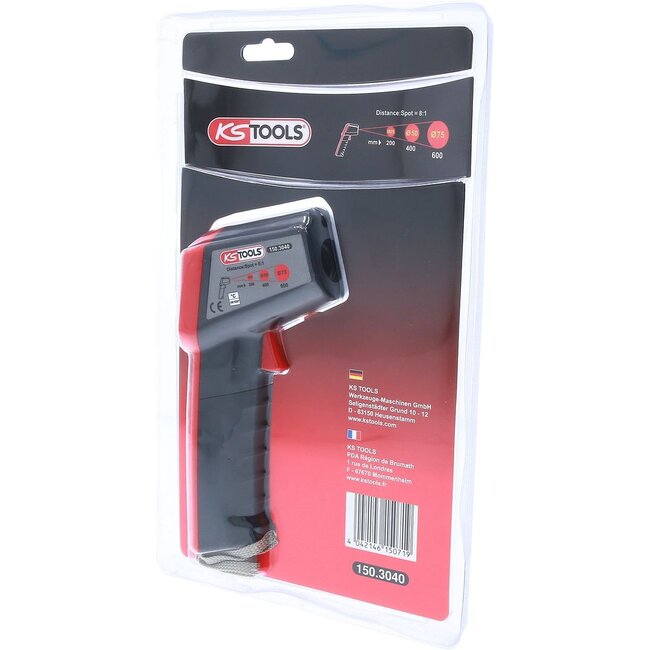 KS Tools Infrared thermometer, -38°-520°C - 150.3040