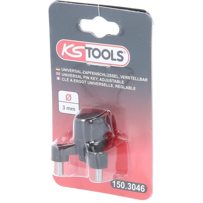 KS Tools 1/4"universele pensleutel voor tandriemspanrol - verstelbaar - 150.3046