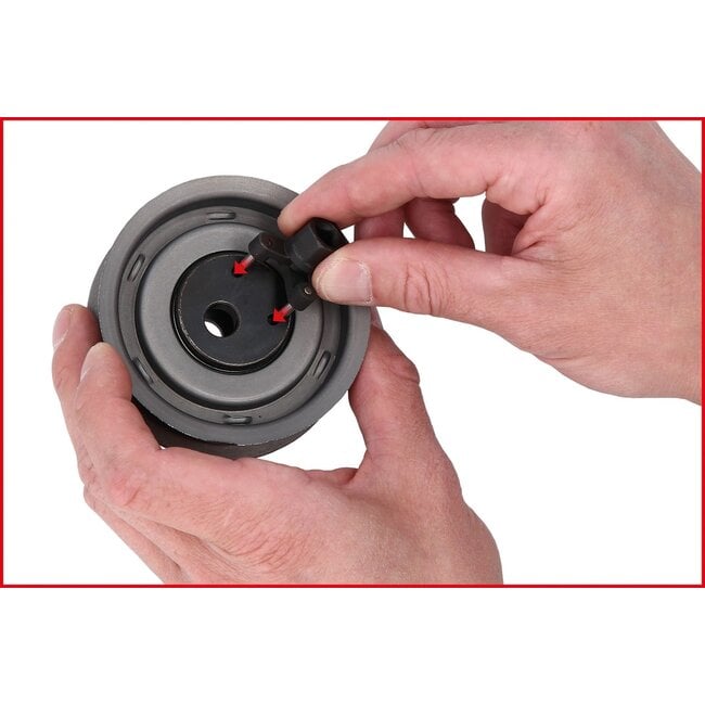 KS Tools Clé à ergots universelle 1/4" pour galet tendeur à courroie de distribution, réglable – 150.3046