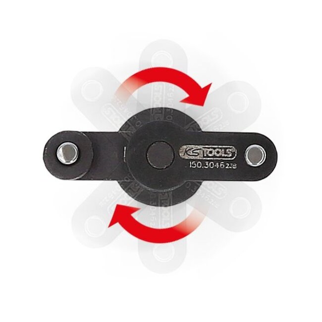 KS Tools 1/4" Universal-Zapfenschlüssel für Zahnriemen-Spannrolle, verstellbar - 150.3046