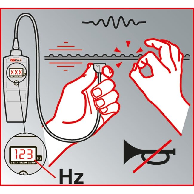 KS Tools Electronic belt tension tester - 150.3165
