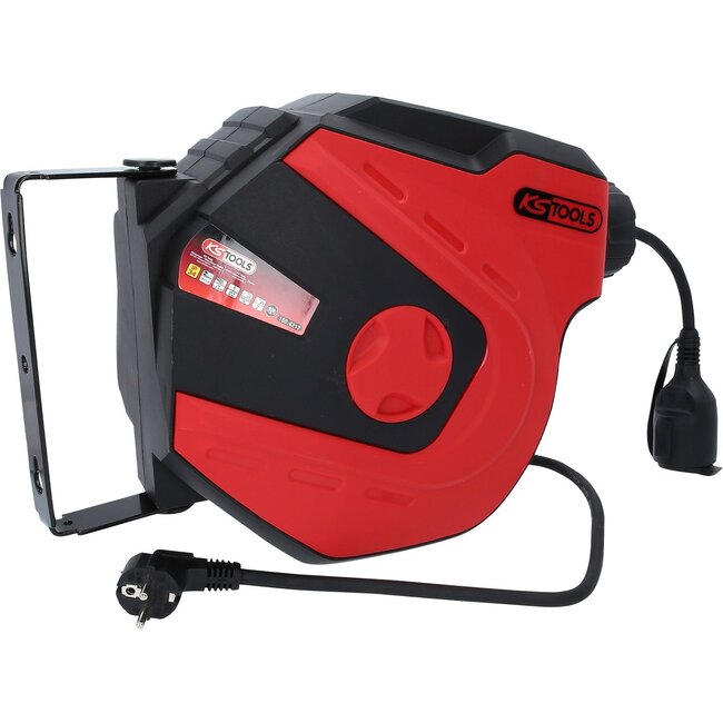 KS Tools Kabelhaspel - 15m - 1,5mm² - 150.4217