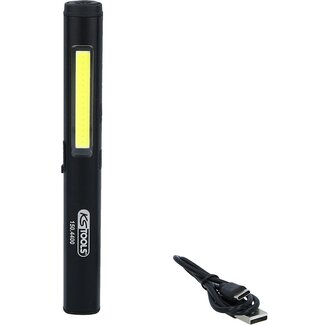 KS Tools Lampe d’inspection à bande LED COB de 350 lumens avec spot UV à LED et pointeur laser