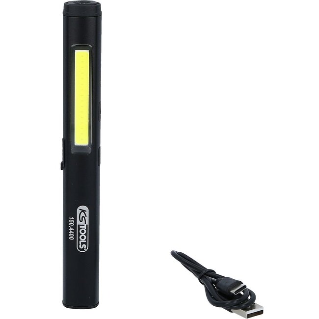 KS Tools COB-LED-inspectielamp 350 lumen met UV-spot-LED en laserpointer - 150.4400