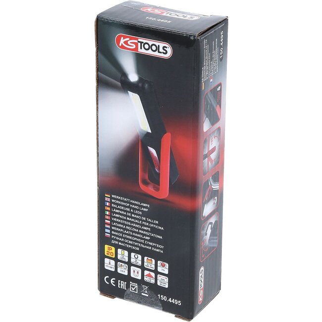 KS Tools Mobiele werkplaatslamp - knikbaar - 3 Watt COB LED - 150.4495