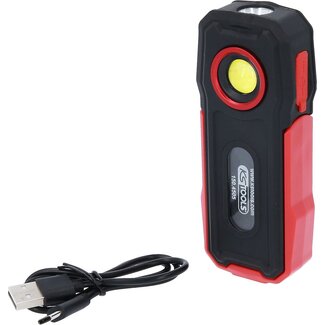 KS Tools Mobile workshop hand lamp, foldable, 300 lumen