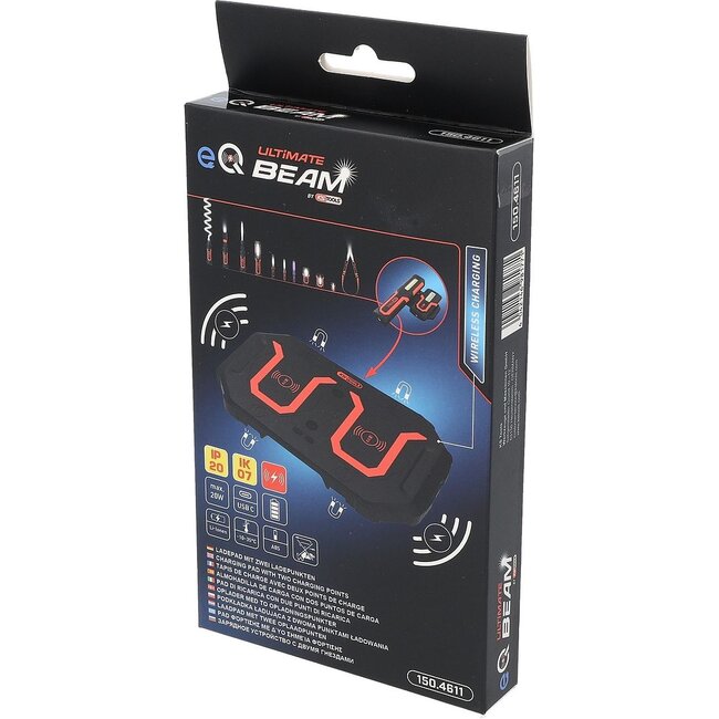 KS Tools eQi UltimateBEAM charging pad with two charging points - 150.4611