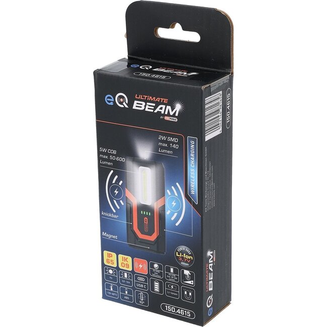 KS Tools eQi UltimateBEAM hand lamp compact 600 lumens - 150.4615