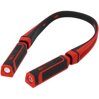 KS Tools eQi UltimateBEAM 2-in-1 neklamp met twee verwijderbare werklampen van elk 180 lumen