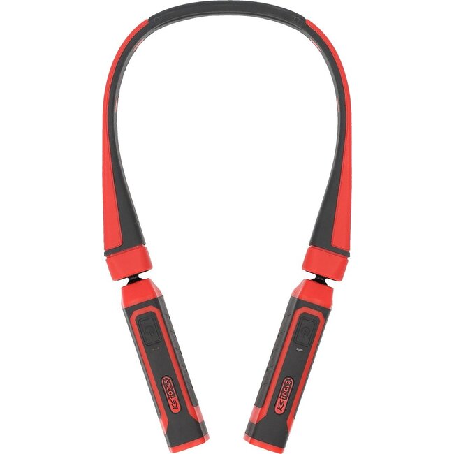 KS Tools eQi UltimateBEAM 2in1 neckband lamp with two removable work lights 180 lumen each - 150.4630