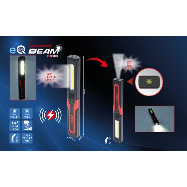 KS Tools eQi UltimateBEAM inspection lamp 200 lumens - 150.4640