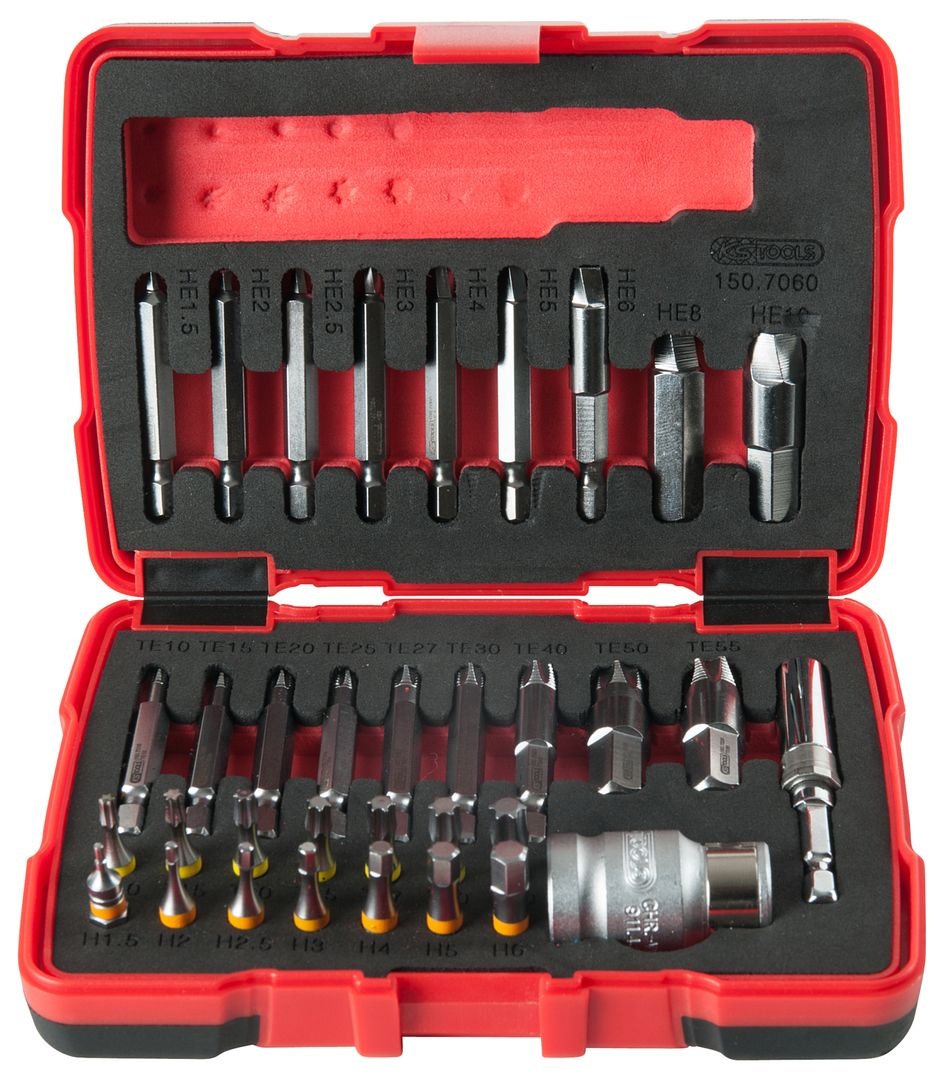 KS Tools 1/4" + 10 mm Torx- en inbusboutuitdraaiset - 34 - delig - 150.7060, foto 6 van 6