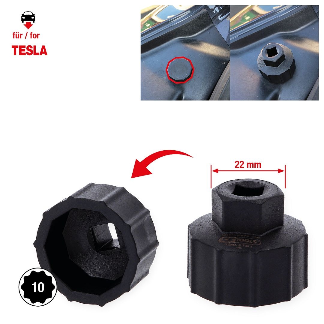 KS Tools 3/8" speciaal gereedschap voor achterlicht verwijderen voor Tesla Model 3 - 150.8101, foto 2 van 5