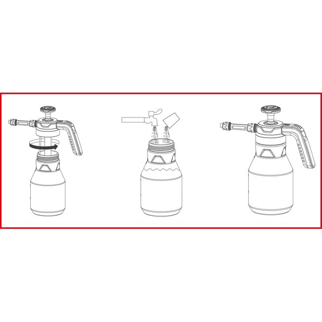 KS Tools Drukpompschuimspuit (schuimer) - 1,5 l - 150.8271