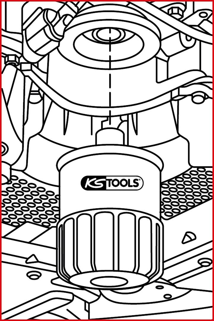 KS Tools 1/2" oliefiltersleutel Ø 74 mm / 15 groeven voor Opel - 150.9115, foto 6 van 6