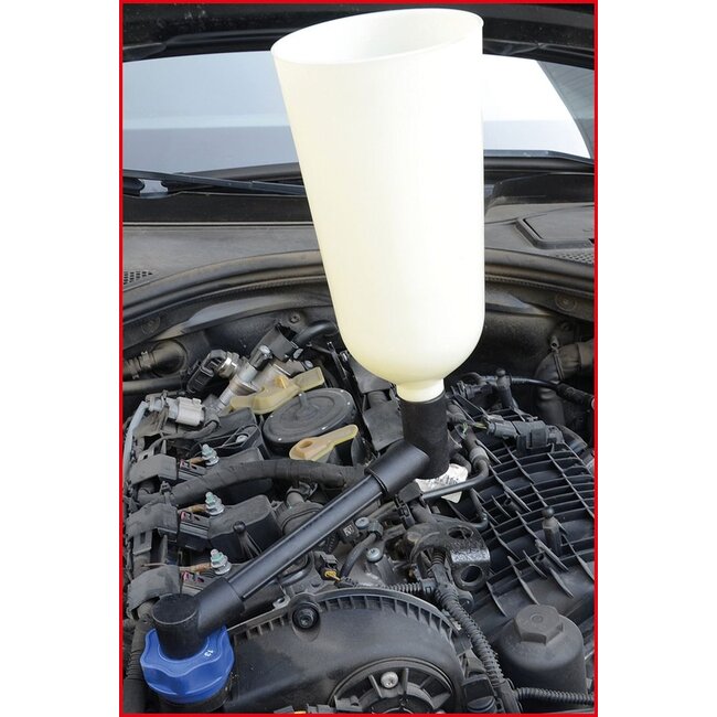 KS Tools MASTER Oil fill funnel set with turnable arm, 24 pcs - 150.9130